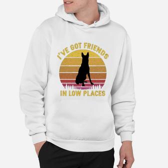 Vintage Belgian Malinois I Have Got Friends In Low Places Dog Lovers Hoodie - Seseable