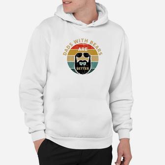 Vintage Dads With Beards Are Better Retro Fathers Day Gifts Premium Hoodie - Seseable