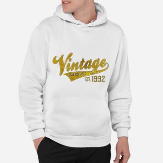 Vintage Est 1992 Aged 30 Yrs Old Bday 30th Birthday Hoodie - Seseable