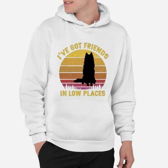 Vintage Husky I Have Got Friends In Low Places Dog Lovers Hoodie - Seseable