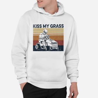 Vintage Kiss My Grass Hoodie - Seseable