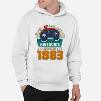Vintage Level 39 Unlocked Awesome Since 1983 Gamers Birthday Celebration Hoodie - Seseable