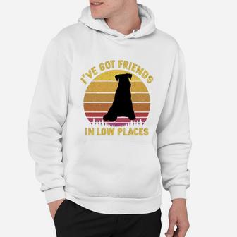 Vintage Miniature Schnauzer I Have Got Friends In Low Places Dog Lovers Hoodie | Seseable FR