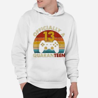 Vintage Officially Funny 13th Birthday Gamer Gift Hoodie - Seseable