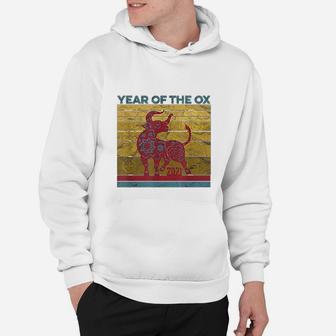 Vintage Zodiac Chinese New Year Clothes Year Of The Ox 2021 Hoodie - Seseable