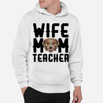 Womens Best Wife Dog Mom Teacher Mothers Day Gift 2022 Hoodie - Seseable