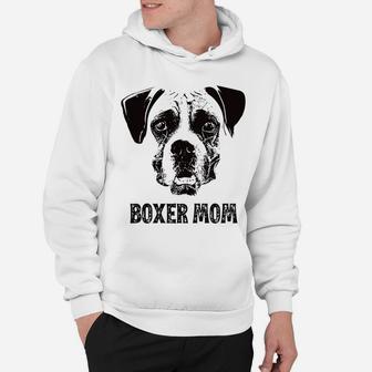 Womens Boxer Dog Mom Boxer Mom Hoodie - Seseable
