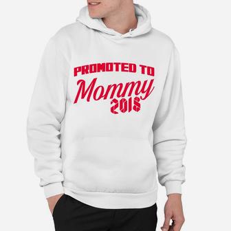Womens Wife Promted To Mommy 2018 Hoodie - Seseable