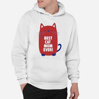 Worlds Best Cat Mom Ever Hoodie - Seseable