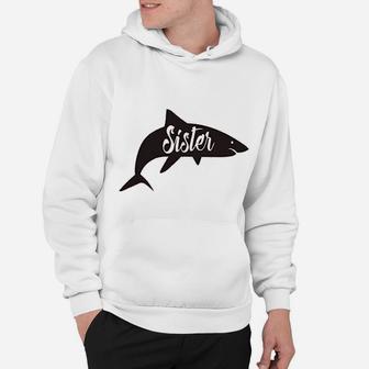 Youth Sister Shark Funny Beach Summer Vacation Family Hoodie - Seseable