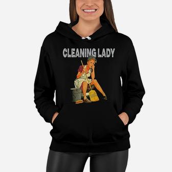 1950s Vintage Retro Cleaning Lady Housekeepers Maid Service Women Hoodie - Seseable