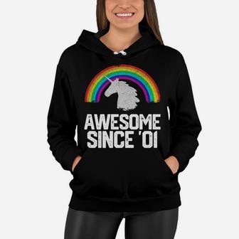 2001 21 Year Old 21st Birthday Gift Retro Vintage Funny Mens Women Hoodie - Seseable