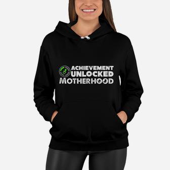 Achievement Unlocked Motherhood Design Women Hoodie - Seseable