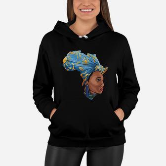 Africa Map Mama Mother Land Melanin Afrocentric Women Hoodie - Seseable