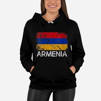 Armenian Flag Vintage Made In Armenia Gift Women Hoodie - Seseable