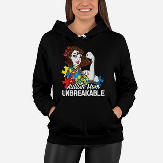 Awareness Mom Cute Gift Mom Unbreakable Puzzle Women Hoodie - Seseable