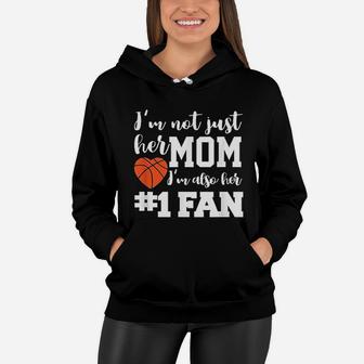 Basketball Mom Number One Fan Basketball Mothers Women Hoodie - Seseable