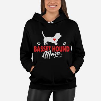 Basset Hound Mom Gift For Mommy Women Hoodie - Seseable