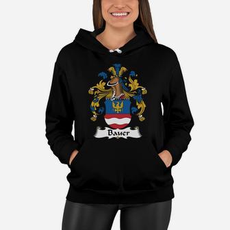 Bauer Family Crest German Family Crests Women Hoodie - Seseable
