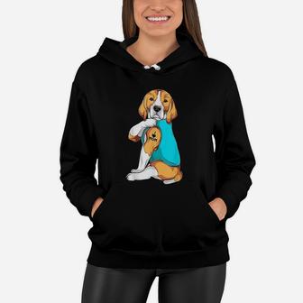 Beagle I Love Mom Apparel Dog Mom Gifts Women Hoodie - Seseable