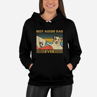 Best Aussie Dad Ever Retro Vintage Sunset Women Hoodie - Seseable