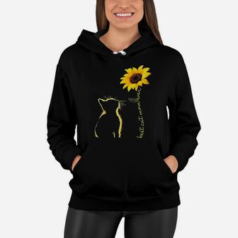 Best Cat Mom Ever Sunflower Mothers Day Women Hoodie - Seseable