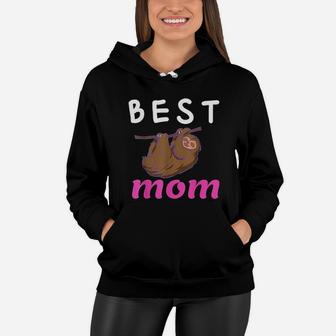 Best Mom Ever Mothers Day Sloth Women Hoodie - Seseable