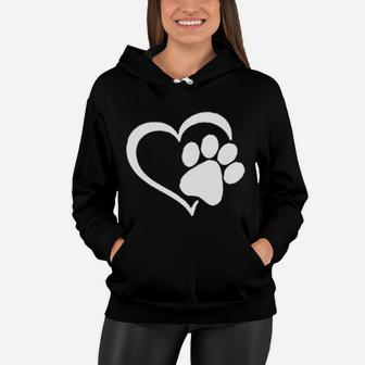 Best Mom Ever Pet Lovers Paw Print Gift For Mom Women Hoodie - Seseable