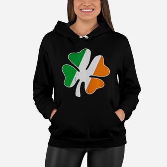 Big Vintage Irish Flag Shamrock T-shirt Women Hoodie - Seseable