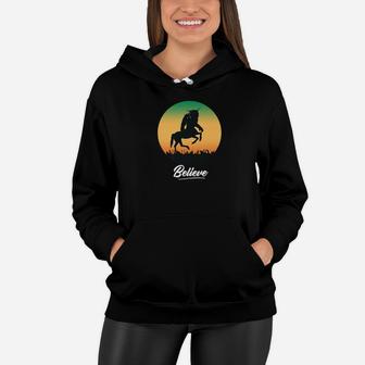 Bigfoot Centaur Unicorn Vintage Sasquatch Believe Tee Shirt Women Hoodie - Seseable