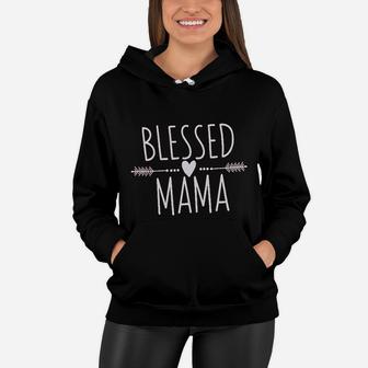 Blessed Mama Cute Mom Life Women Hoodie - Seseable