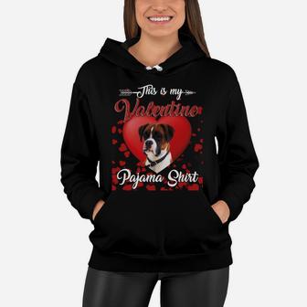 Boxer Lovers This Is My Valentine Pajama Shirt Great Valentines Gift Women Hoodie - Seseable