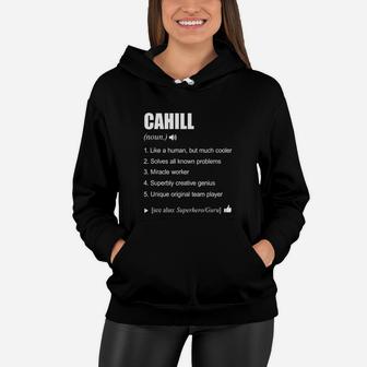 Cahill Name Definition Meaning Family Women Hoodie - Seseable