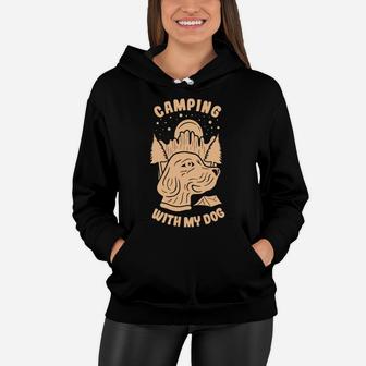 Camping With My Dog My Lovely Best Friend In My Life Women Hoodie - Seseable