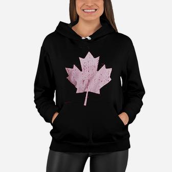 Canada Pride Vintage Style Retro Canadian Maple Leaf Women Hoodie - Seseable