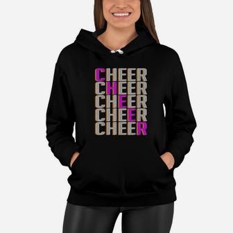 Cheer Pattern Cheerleader Cheer Mom Women Hoodie | Seseable CA