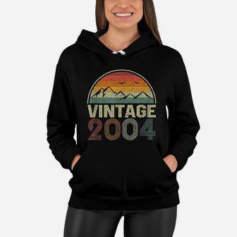 Classic 17th Birthday Gift Idea Vintage 2004 Women Hoodie - Seseable