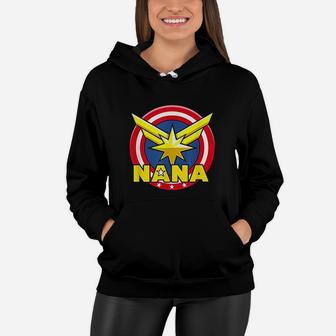 Cool Captain Nana For Your Superhero Grandma Or Mom Women Hoodie - Seseable