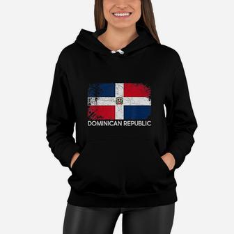 Dominican Flag Vintage Made In Dominican Republic Women Hoodie - Seseable