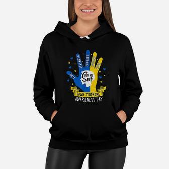 Down Syndrome Mom Awareness Women Hoodie - Seseable