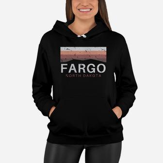 Fargo North Dakota T Shirt Vintage Nd Distressed Women Hoodie - Seseable