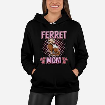 Ferret Mom Mommy Mothers Day Ferret Women Hoodie - Seseable