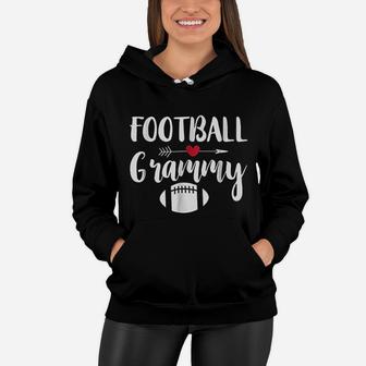 Football Grandma Sports Grandmother Grammy Gift Women Hoodie - Seseable