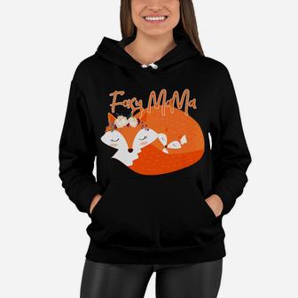 Foxy Mama For Fox Lover Mama Fox Women Hoodie - Seseable