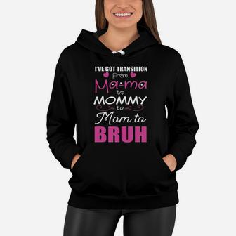 From Mama To Bruh Women Hoodie - Seseable
