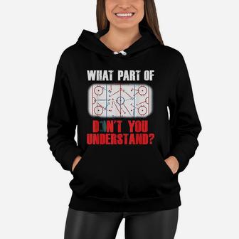 Funny Ice Hockey Mom Dad Coach Player Women Hoodie - Seseable