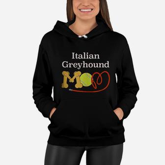 Funny Italian Greyhound Mom Dog Breed Women Hoodie - Seseable