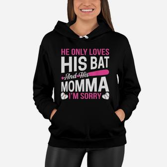 Funny Mom Baseball Quote Mothers Day Gift For Women Women Hoodie - Seseable