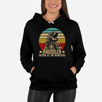 Gorilla Dadzilla Father Of The Monsters Vintage Funny Women Hoodie - Seseable