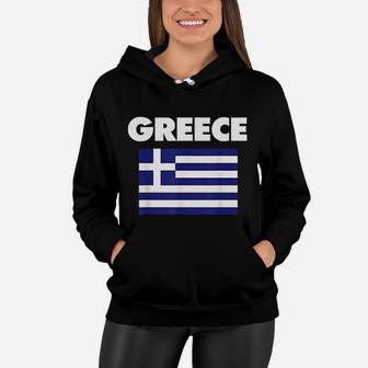 Greek Flag Greece Vacation Fun Beach Family Resort Women Hoodie - Seseable